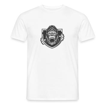 Gorille fou - T-shirt homme - blanc - Devant - AI Model Male 178 dark (178cm)