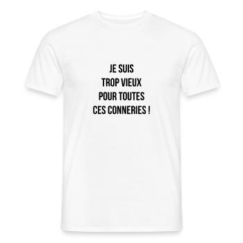 Cinéma / Citation / Série télé / Geek - T-shirt homme - blanc - Devant - AI Model Male 178 dark (178cm)
