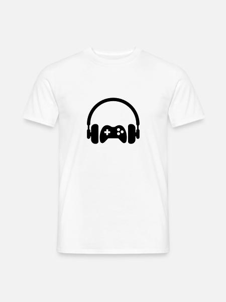gamer gaming geek game informatique jeux vidéo - T-shirt homme - blanc
