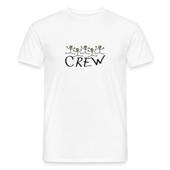 Happy Party Guys Crew - Männer T-Shirt - Weiß - Vorne - AI Model Male 178 dark (178cm)