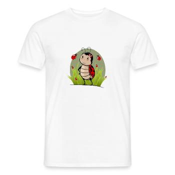 Ladybugs in the grass - Men's T-Shirt - white - Front - AI Model Male 178 dark (178cm)