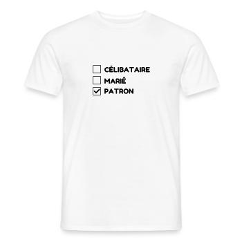 Manager / Chef / Arbeit / Job - Männer T-Shirt - Weiß - Vorne - AI Model Male 178 dark (178cm)