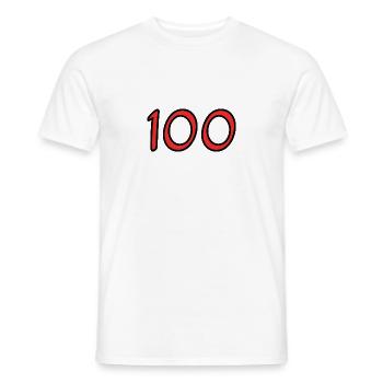 100. 100 JAHRE. 100-JÄHRIGES JUBILÄUM. 100. GEBURTSTAG - Männer T-Shirt - Weiß - Vorne - AI Model Male 178 dark (178cm)
