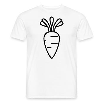Karotte - Männer T-Shirt - Weiß - Vorne - AI Model Male 178 dark (178cm)
