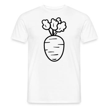 Karotte - Männer T-Shirt - Weiß - Vorne - AI Model Male 178 dark (178cm)