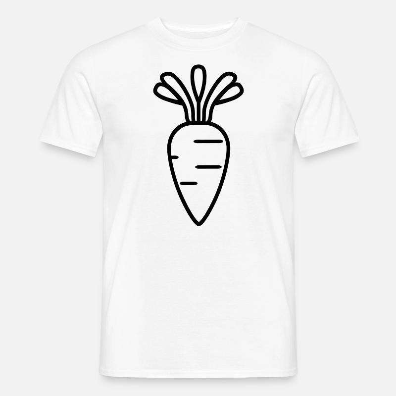 Karotte - Männer T-Shirt - Weiß