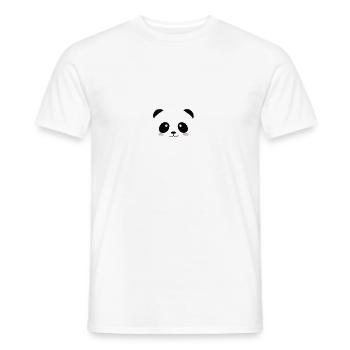 panda mosaic - Men's T-Shirt - white - Front - AI Model Male 178 dark (178cm)