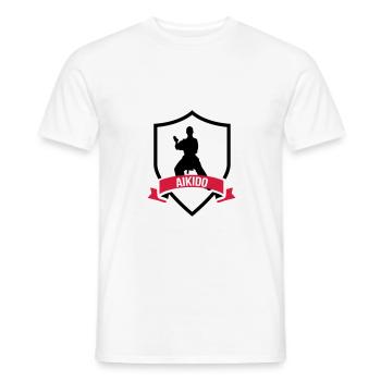 Aikido - T-shirt homme - blanc - Devant - AI Model Male 178 dark (178cm)
