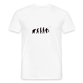 Cadeau de pêche à la ligne hameçon de pêche canne à pêche - T-shirt homme - blanc - Devant - AI Model Male 178 dark (178cm)