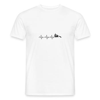Mountainbiker Fahrrad Radsport - Männer T-Shirt - Weiß - Vorne - AI Model Male 178 dark (178cm)