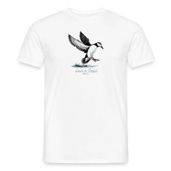 Guillemot de Troil Cezembre coeur de Breizh - Men's T-Shirt - white - Front - AI Model Male 178 dark (178cm)