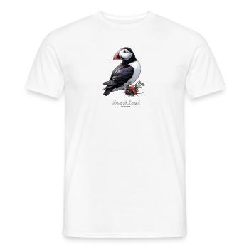 Atlantic Puffin Brittany Heart of Breizh - Men's T-Shirt - white - Front - AI Model Male 178 dark (178cm)
