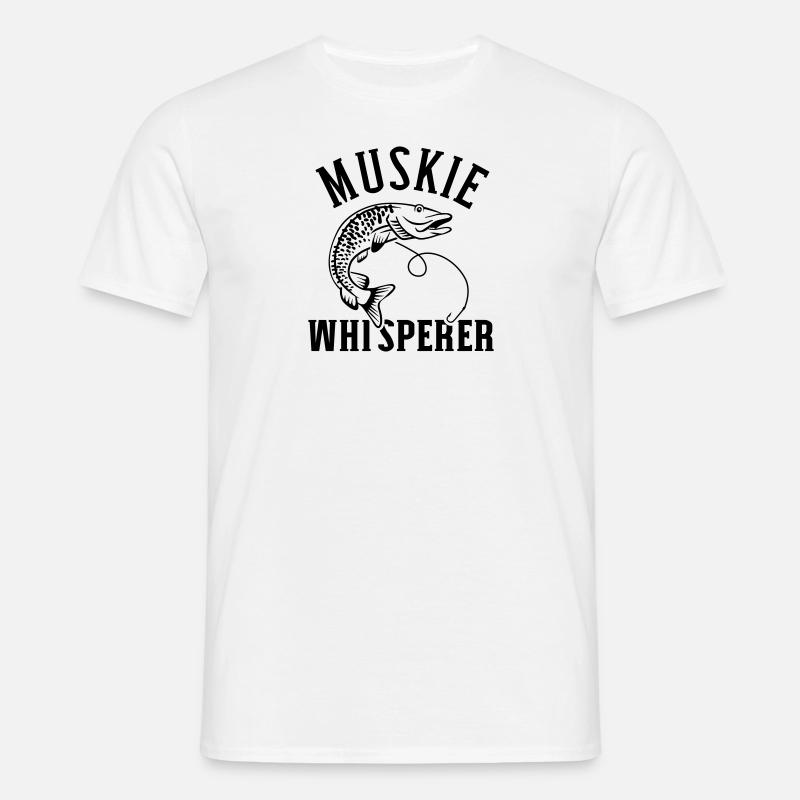 Hecht - Männer T-Shirt - Weiß
