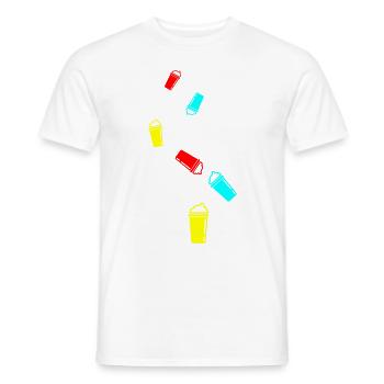 Kaffee Icon - Männer T-Shirt - Weiß - Vorne - AI Model Male 178 dark (178cm)
