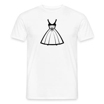 Dress - Men's T-Shirt - white - Front - AI Model Male 178 dark (178cm)