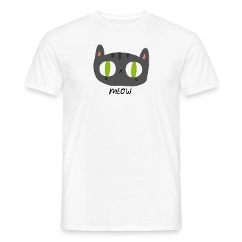 Miao - T-shirt uomo - bianco - Fronte - AI Model Male 178 dark (178cm)