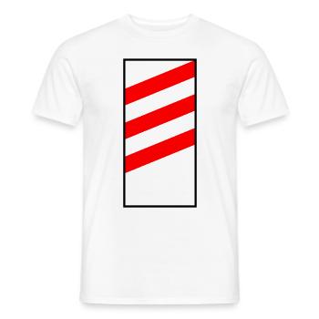 Signe De Route Costume Balise Route Construction Construction Ouvrier De Construction - T-shirt homme - blanc - Devant - AI Model Male 178 dark (178cm)