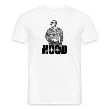 Capuche Latino Chicano Cholo Design Hispanique - T-shirt homme - blanc - Devant - AI Model Male 178 dark (178cm)