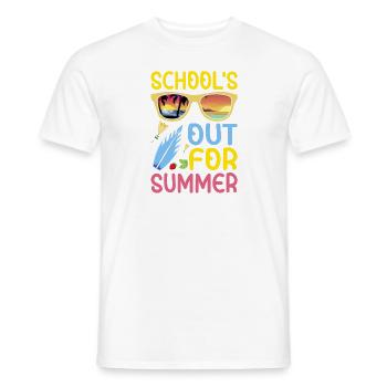Schule Aus Für Den Sommer Hell coole shirts ch /at - Männer T-Shirt - Weiß - Vorne - AI Model Male 178 dark (178cm)