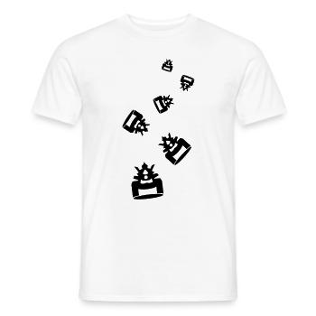 Samurai Helm - Männer T-Shirt - Weiß - Vorne - AI Model Male 178 dark (178cm)