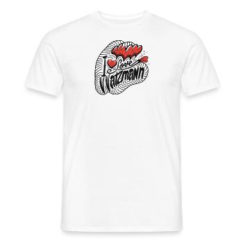 Watzmann Freiheit Berge Begeisterung Souveniers - Männer T-Shirt - Weiß - Vorne - AI Model Male 178 dark (178cm)