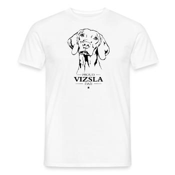 Vizsla Dad Hunde Hund Magyar Vizsla Wilsigns - Männer T-Shirt - Weiß - Vorne - AI Model Male 178 dark (178cm)