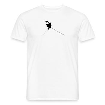 Retro vintage Voyager 1 40 Jahre Weltraum Sonde - Männer T-Shirt - Weiß - Vorne - AI Model Male 178 dark (178cm)
