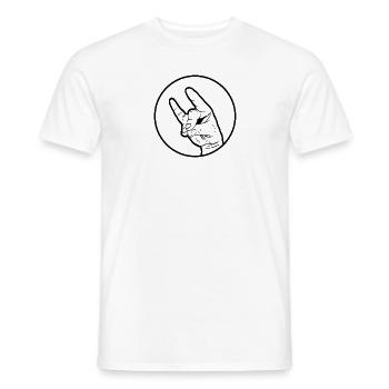 Geste Geschenk Schweigefuchs Lehrer Lehrerin - Männer T-Shirt - Weiß - Vorne - AI Model Male 178 dark (178cm)