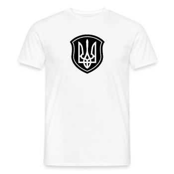 Wappen Geschenk Ukraine - Männer T-Shirt - Weiß - Vorne - AI Model Male 178 dark (178cm)