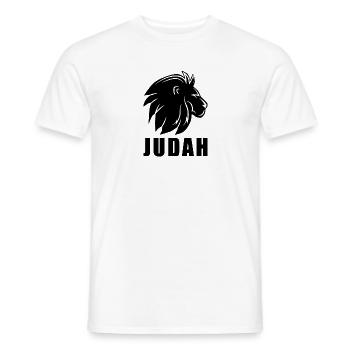 Judah Flagge Rasta Reggae Reggaeton Musik Löwe - Männer T-Shirt - Weiß - Vorne - AI Model Male 178 dark (178cm)