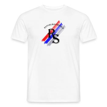 rs srpska - Männer T-Shirt - Weiß - Vorne - AI Model Male 178 dark (178cm)