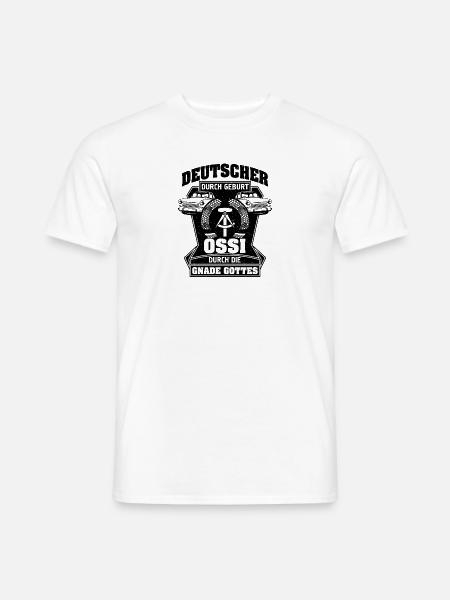 Deutscher durch geburt Deutschland Herkunft Heimat - Männer T-Shirt - Weiß