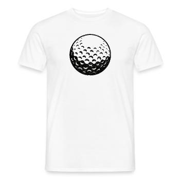Golfball Balle de golf Golfer Golfen - T-shirt homme - blanc - Devant - AI Model Male 178 dark (178cm)