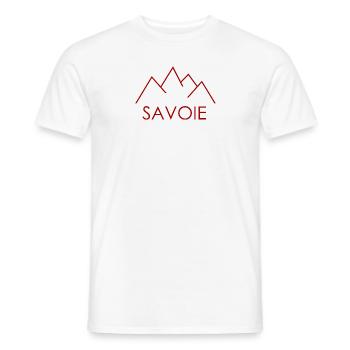 Savoie Montagne - T-shirt homme - blanc - Devant - AI Model Male 178 dark (178cm)