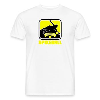 Farben änderbar | Spikeball Roundnet Fun - Männer T-Shirt - Weiß - Vorne - AI Model Male 178 dark (178cm)