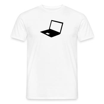 Computer - Männer T-Shirt - Weiß - Vorne - AI Model Male 178 dark (178cm)