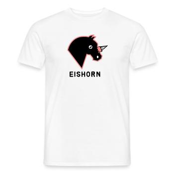 Eishorn - Einhorn Eis Parodie - Männer T-Shirt - Weiß - Vorne - AI Model Male 178 dark (178cm)