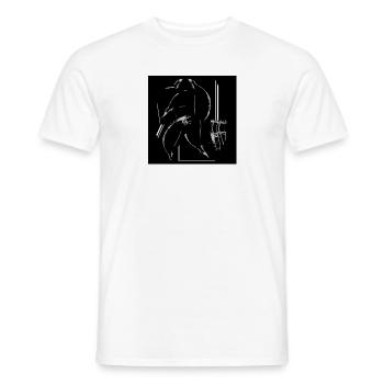 HipHop Light - Männer T-Shirt - Weiß - Vorne - AI Model Male 178 dark (178cm)