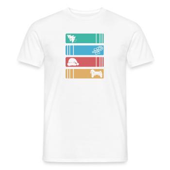 Gaming Christmas Pecgine - Männer T-Shirt - Weiß - Vorne - AI Model Male 178 dark (178cm)