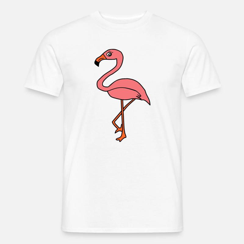 Flamingos Vogel Vögelchen Tiere Geschenk - Männer T-Shirt - Weiß
