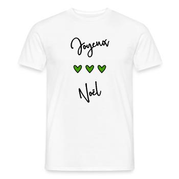 BONNE ANNEE. SAINT SYLVESTRE. NOUVELLE ANNÉE - T-shirt homme - blanc - Devant - AI Model Male 178 dark (178cm)