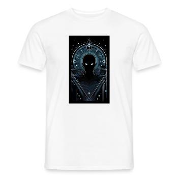 Alien shadow - Men's T-Shirt - white - Front - AI Model Male 178 dark (178cm)