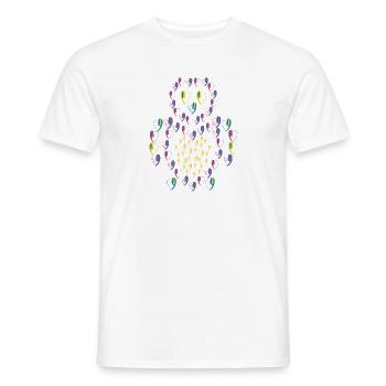 Bébé hibou d'amour. - T-shirt homme - blanc - Devant - AI Model Male 178 dark (178cm)