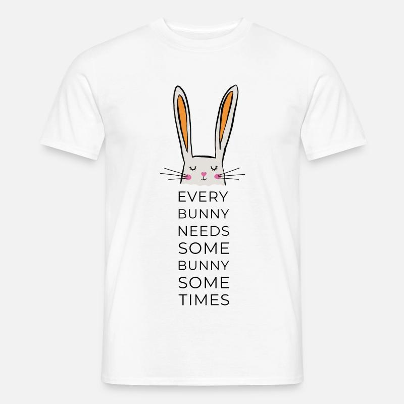 every bunny needs some bunny - Männer T-Shirt - Weiß