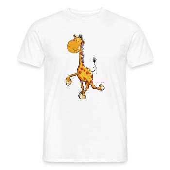 Drollige Giraffe - Männer T-Shirt - Weiß - Vorne - AI Model Male 178 dark (178cm)