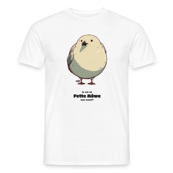 Fette Moewe - Männer T-Shirt - Weiß - Vorne - AI Model Male 178 dark (178cm)