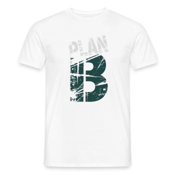 Grunge 13 Numeric Glyph - Men's T-Shirt - white - Front - AI Model Male 178 dark (178cm)