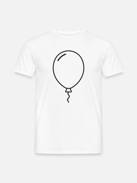 Luftballon Ballon - Männer T-Shirt - Weiß