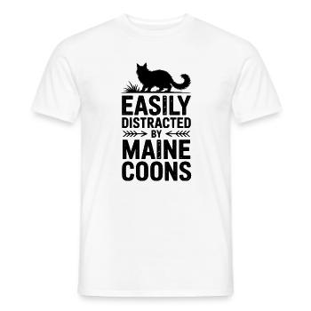 Maine Coon Sprüche Katze Witz Maine Coon Geschenk  - Männer T-Shirt - Weiß - Vorne - AI Model Male 178 dark (178cm)