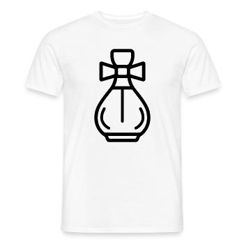 flacon de parfum - T-shirt homme - blanc - Devant - AI Model Male 178 dark (178cm)